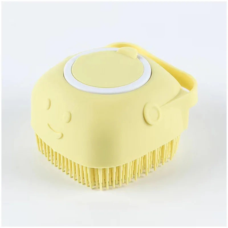 Silicone Pet Bath and Massage Brush for Dogs and Cats