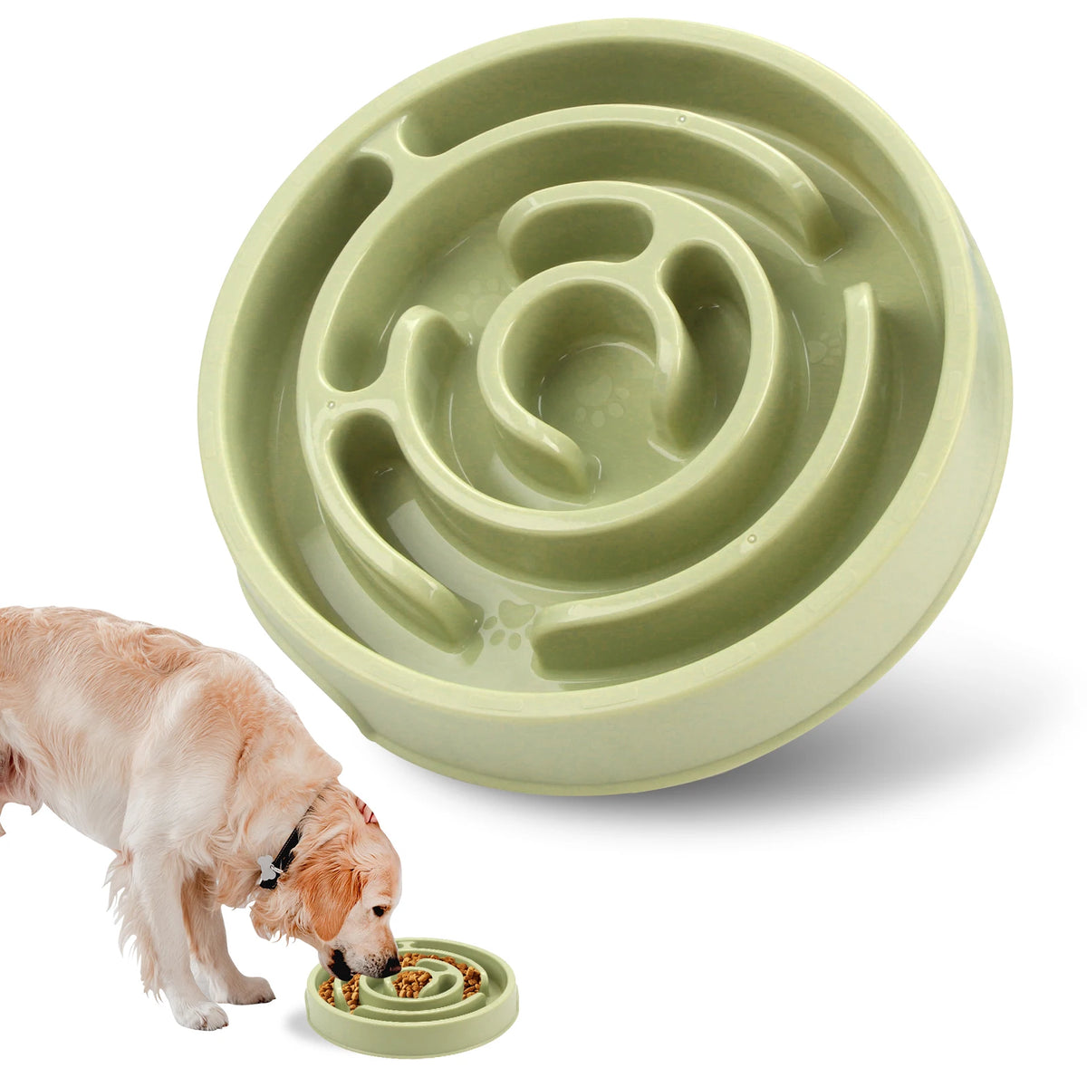 Non Slip Slow Feeder Bowl for Dogs and Cats