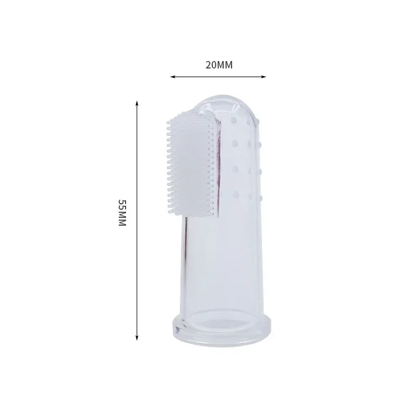 Silicone Soft Pet Finger Toothbrush for Dogs and Cats