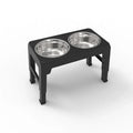 Adjustable Elevated Feeder Stand with Bowls for Dogs