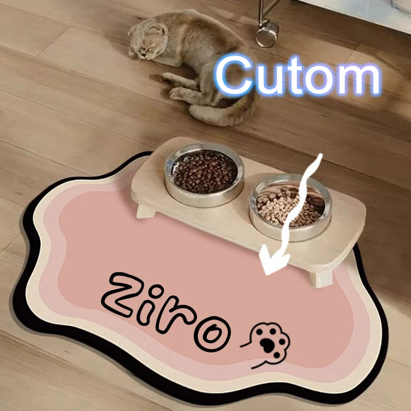 Custom Diatom Mud Pet Feeding Mat for Dogs