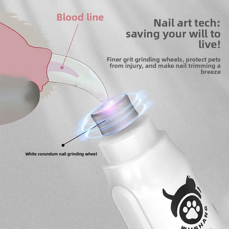 Electric Pet Nail Grinder Clipper for Dogs and Cats
