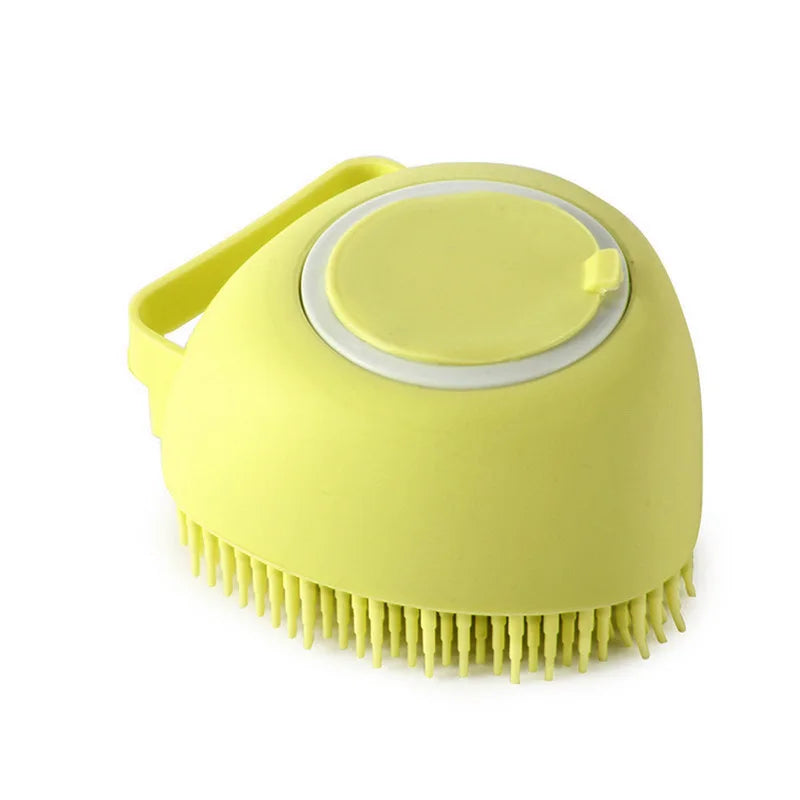Silicone Pet Bath and Massage Brush for Dogs and Cats