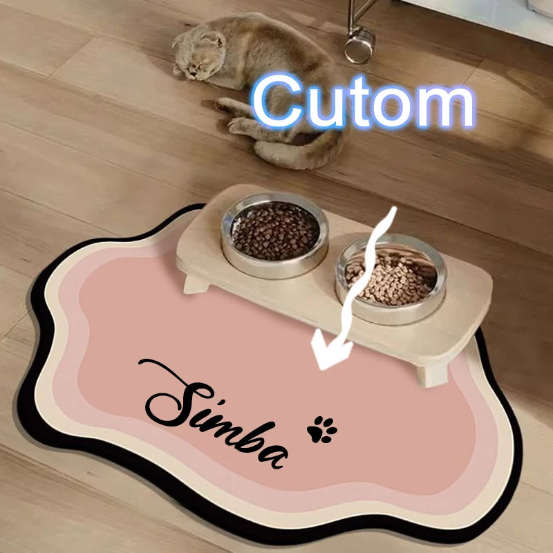 Custom Diatom Mud Pet Feeding Mat for Dogs