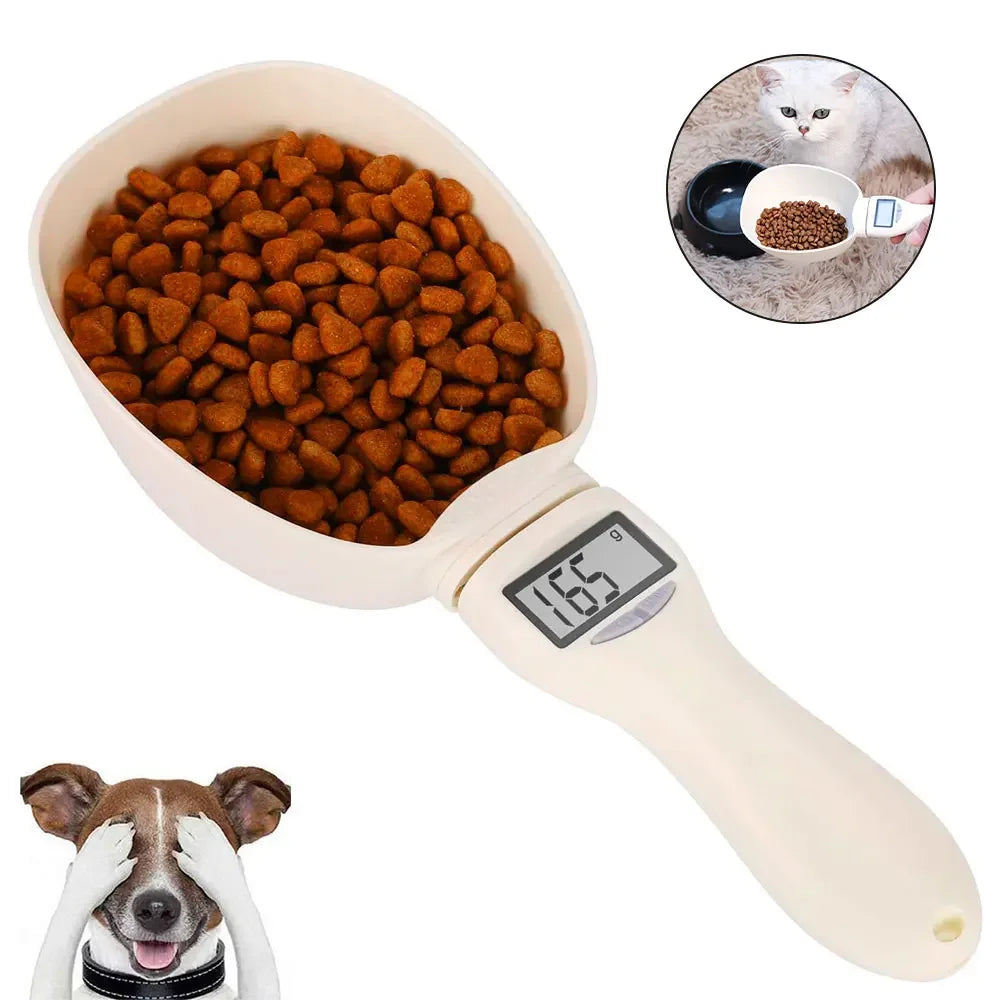 Digital Pet Food Measuring Scoop Scale with LED Display