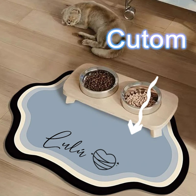 Custom Diatom Mud Pet Feeding Mat for Dogs