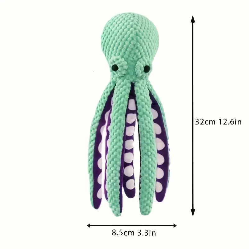 Plush Octopus Squeaky Dog Toy for Dogs