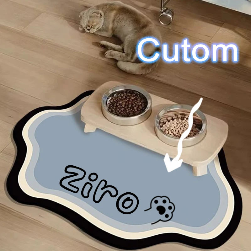 Custom Diatom Mud Pet Feeding Mat for Dogs