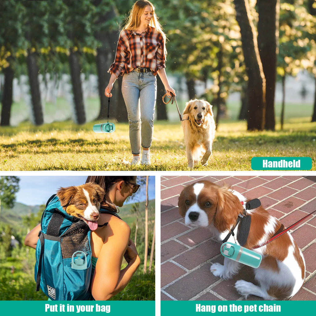 Portable Dog Pooper Scooper with Waste Bag Dispenser Green