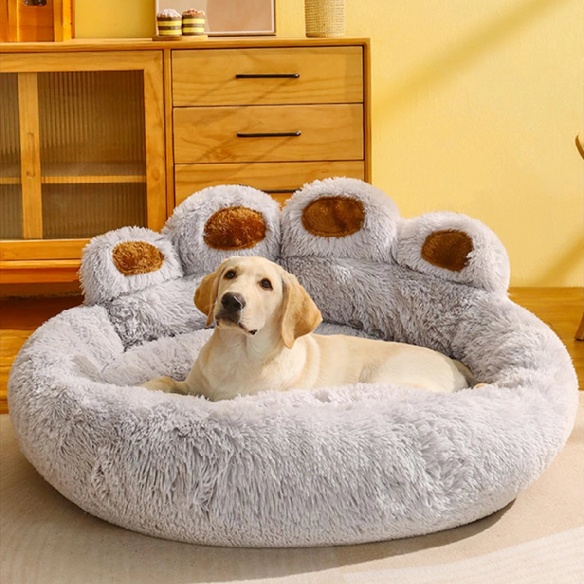 Warm Fluffy Pet Bed Cushion Sofa for Dogs and Cats