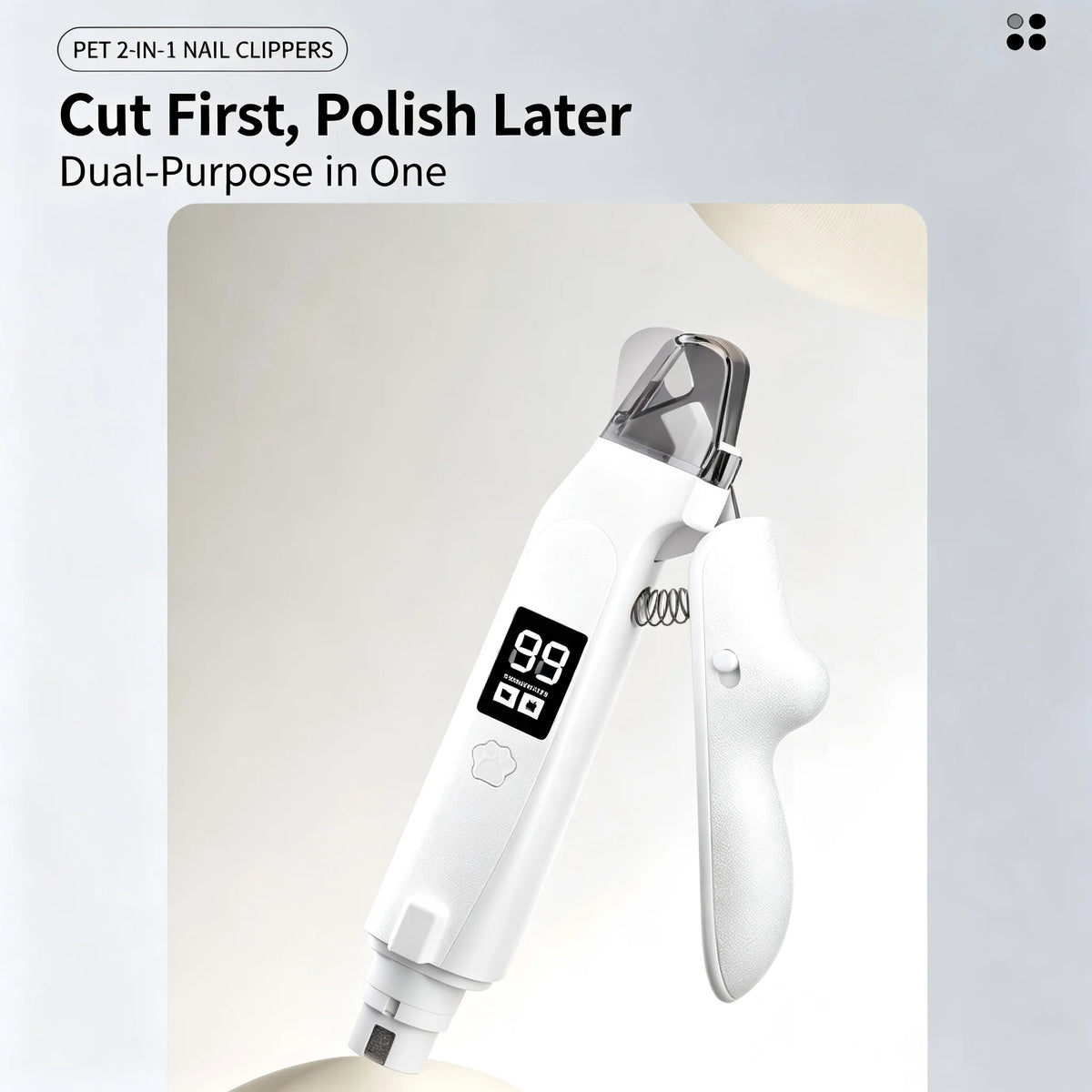 Electric Pet Nail Grinder Clipper for Dogs and Cats