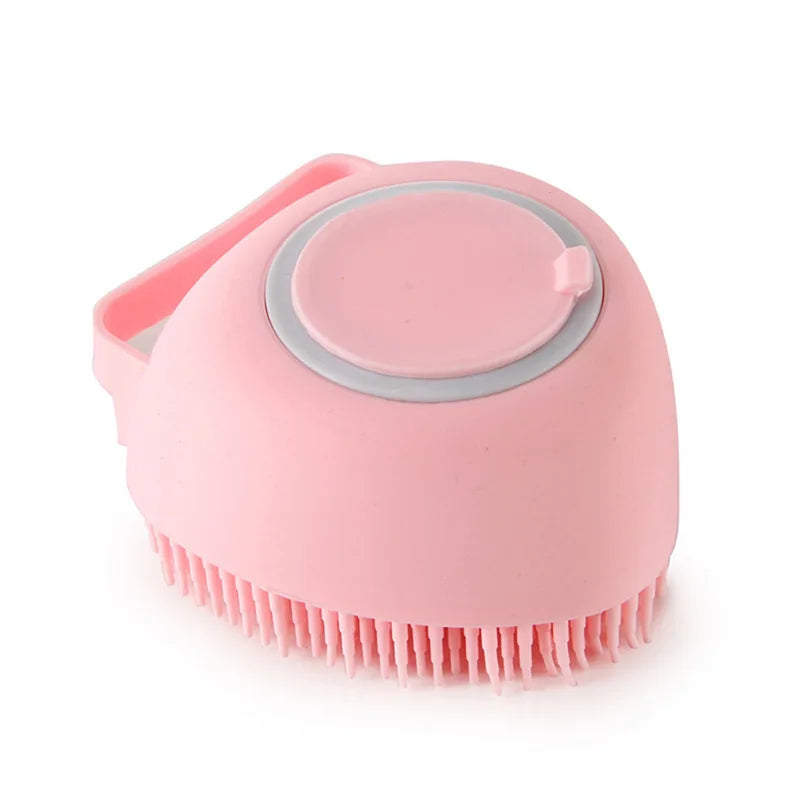 Silicone Pet Bath and Massage Brush for Dogs and Cats