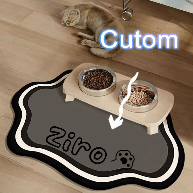 Custom Diatom Mud Pet Feeding Mat for Dogs