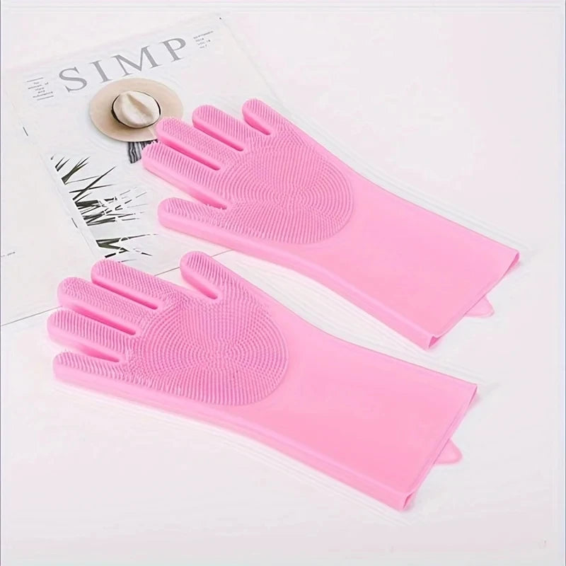 Silicone Pet Grooming and Bathing Gloves