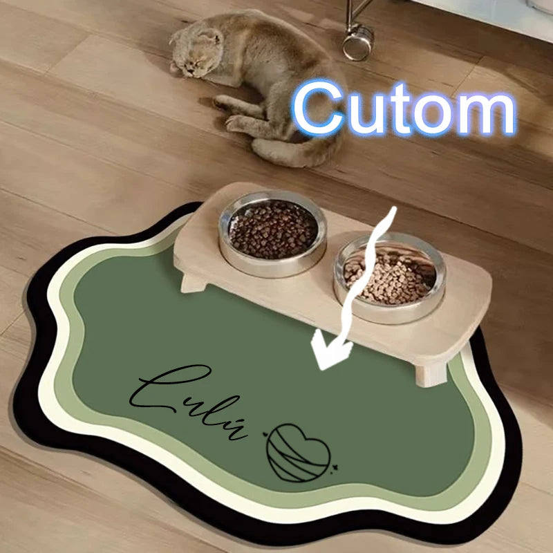 Custom Diatom Mud Pet Feeding Mat for Dogs