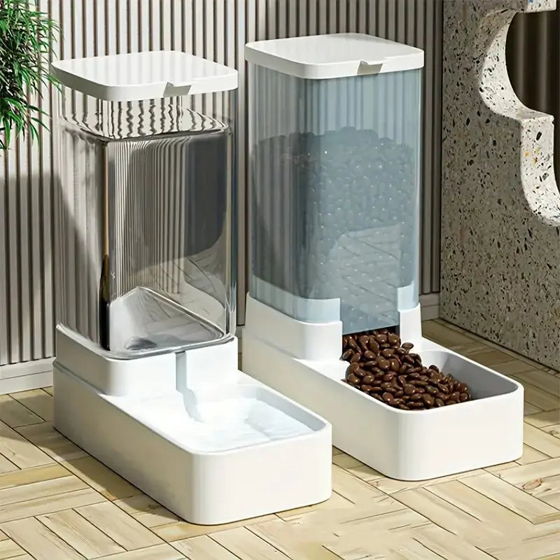 Automatic Gravity Food and Water Dispenser for Dogs and Cats