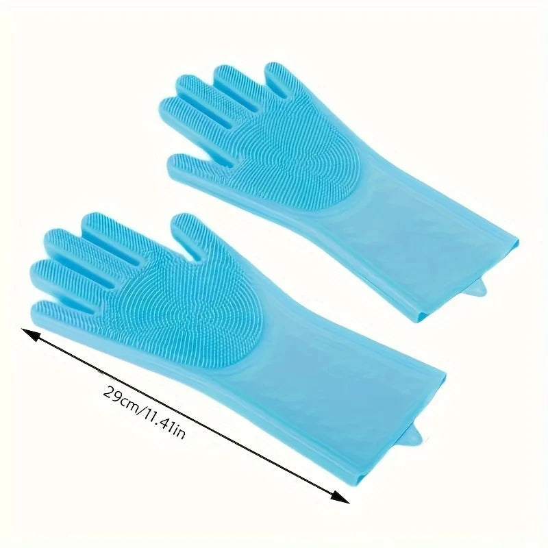 Silicone Pet Grooming and Bathing Gloves