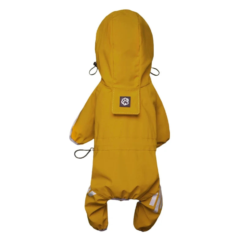Reflective Waterproof Raincoat Jumpsuit Overalls for Dogs