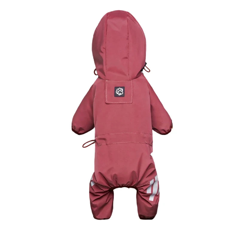 Reflective Waterproof Raincoat Jumpsuit Overalls for Dogs