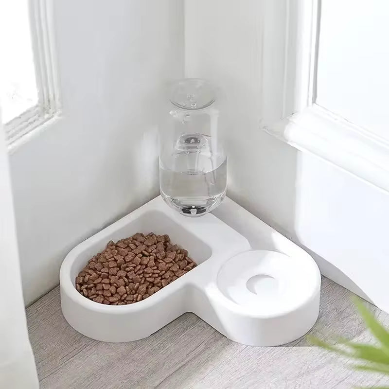 Automatic Double Pet Bowl Feeder for Dogs and Cats