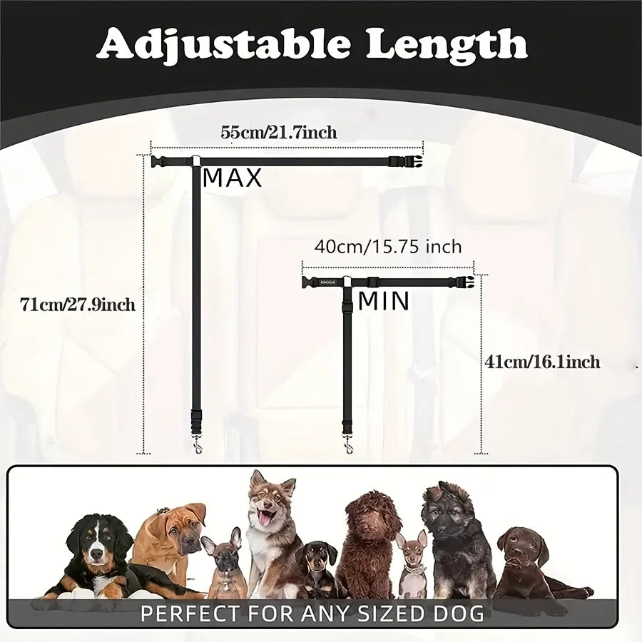 Dog Car Seat Belt Tether Safety Leash for Vehicles