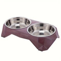 Stainless Steel Double Pet Bowl for Dogs and Cats
