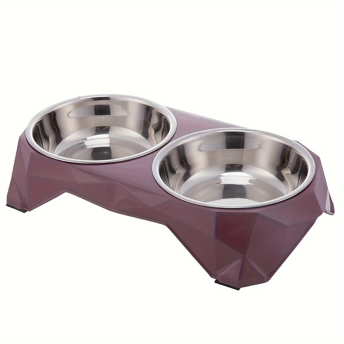 Stainless Steel Double Pet Bowl for Dogs and Cats