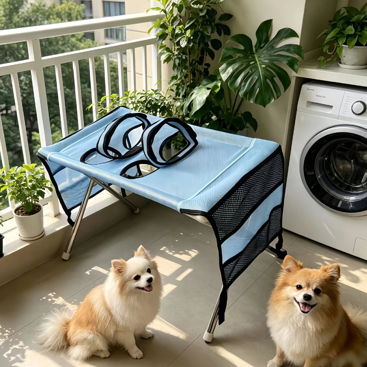 Foldable Pet Grooming Bath Table for Dogs and Cats