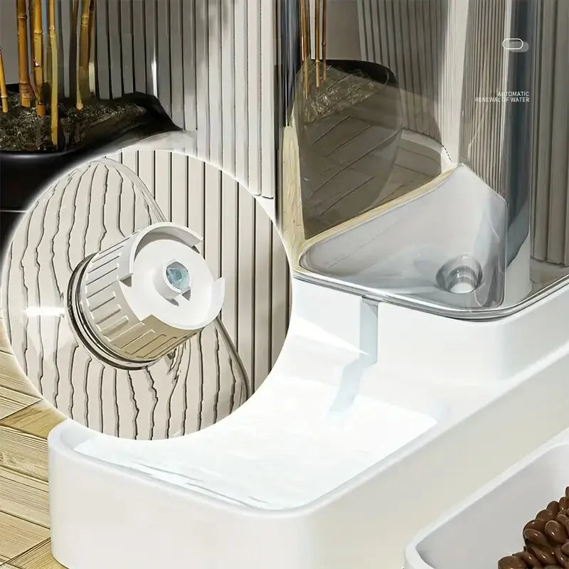 Automatic Gravity Food and Water Dispenser for Dogs and Cats