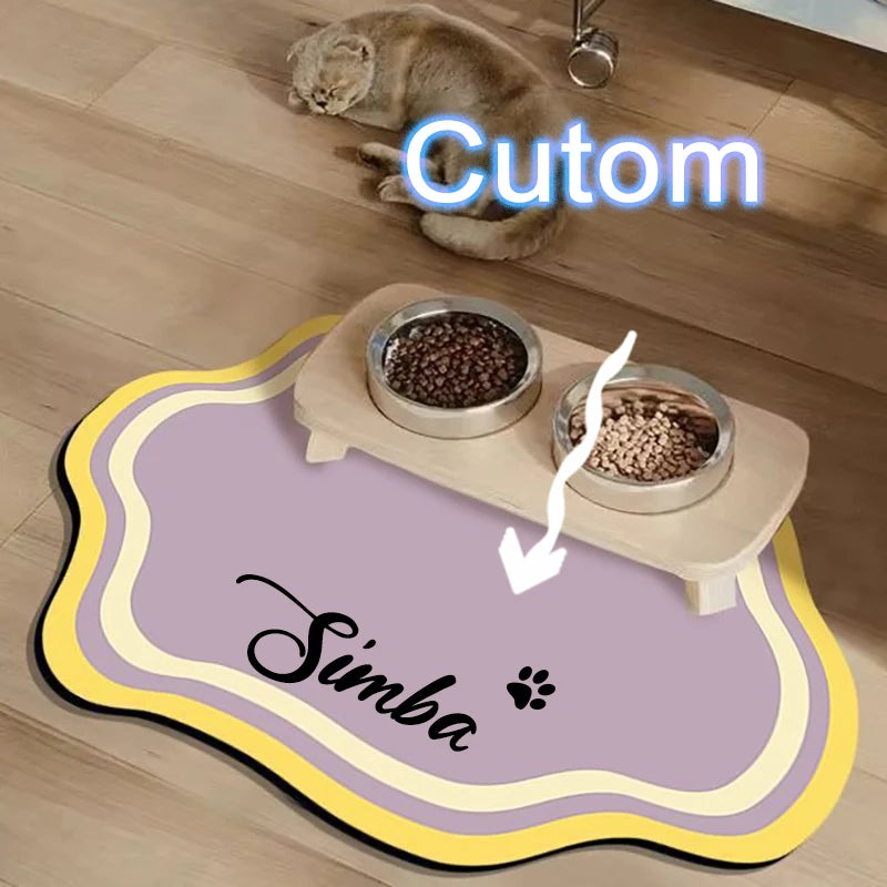 Custom Diatom Mud Pet Feeding Mat for Dogs