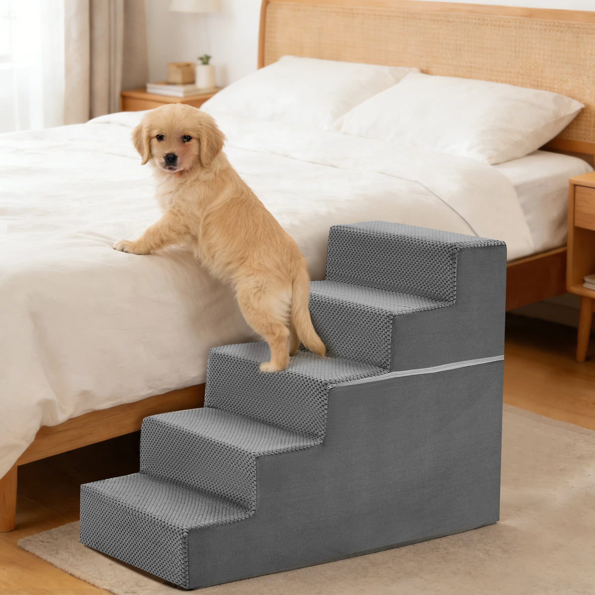 Non-Slip Foam Pet Stairs Ramp for Dogs and Cats