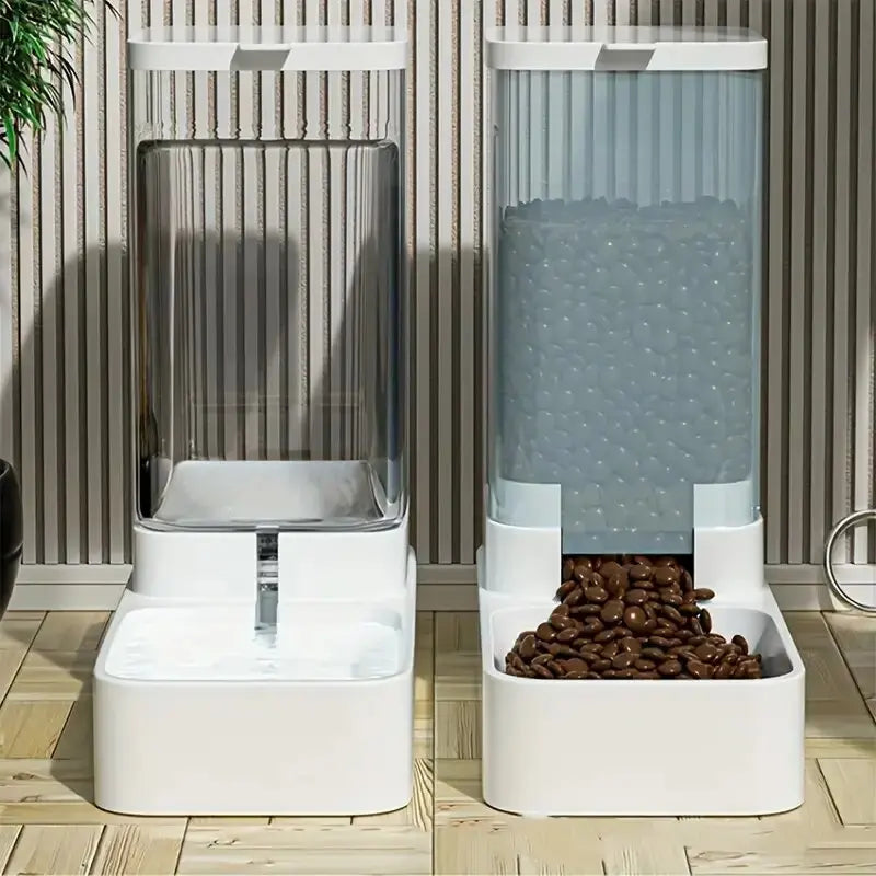 Automatic Gravity Food and Water Dispenser for Dogs and Cats