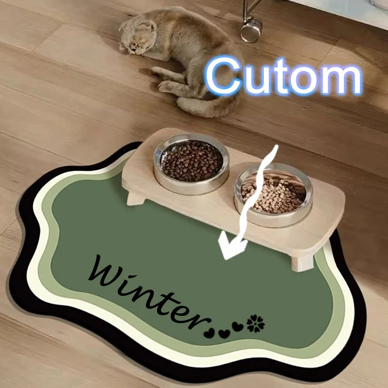 Custom Diatom Mud Pet Feeding Mat for Dogs