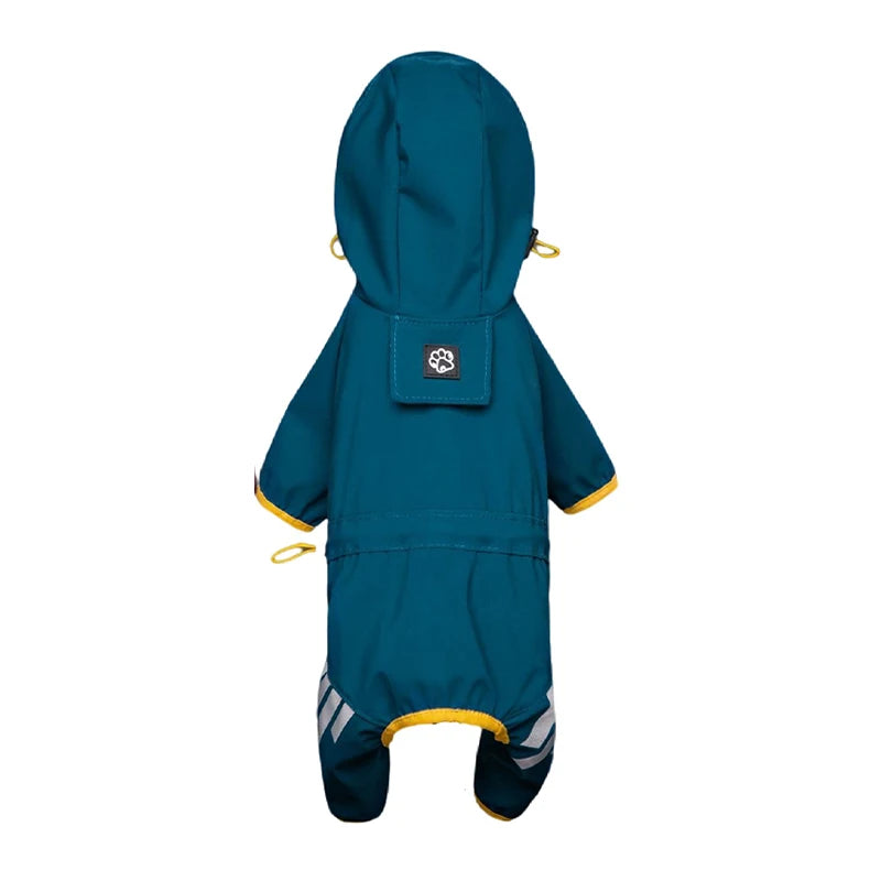 Reflective Waterproof Raincoat Jumpsuit Overalls for Dogs