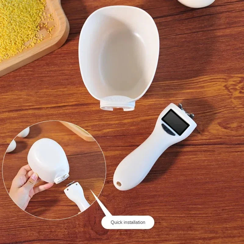 Digital Pet Food Measuring Scoop Scale with LED Display