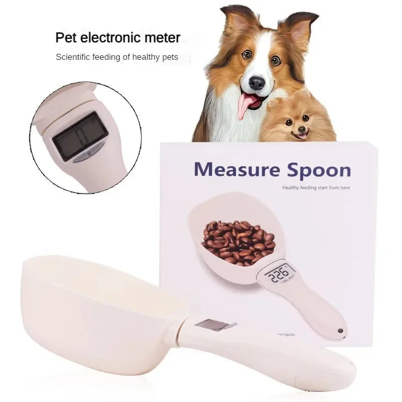 Digital Pet Food Measuring Scoop Scale with LED Display