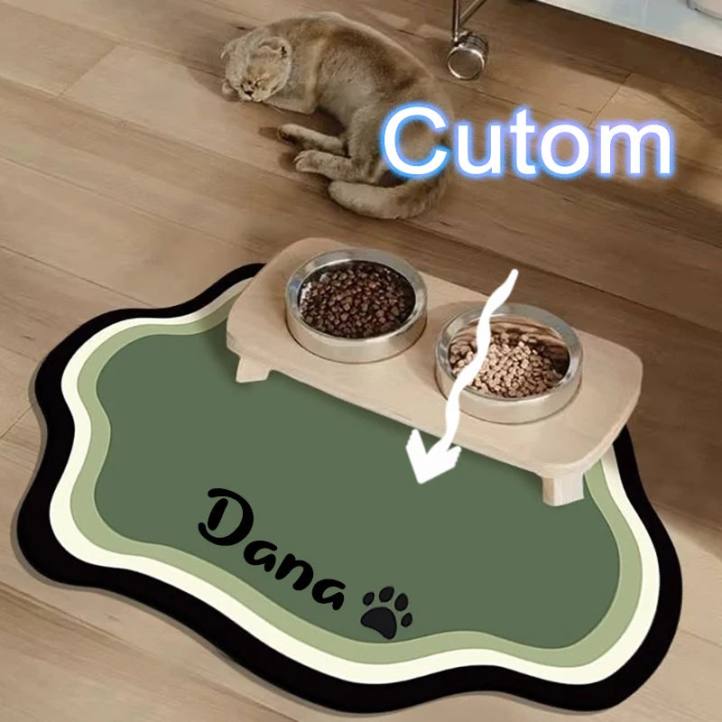 Custom Diatom Mud Pet Feeding Mat for Dogs