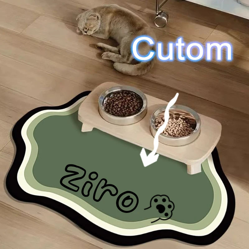 Custom Diatom Mud Pet Feeding Mat for Dogs