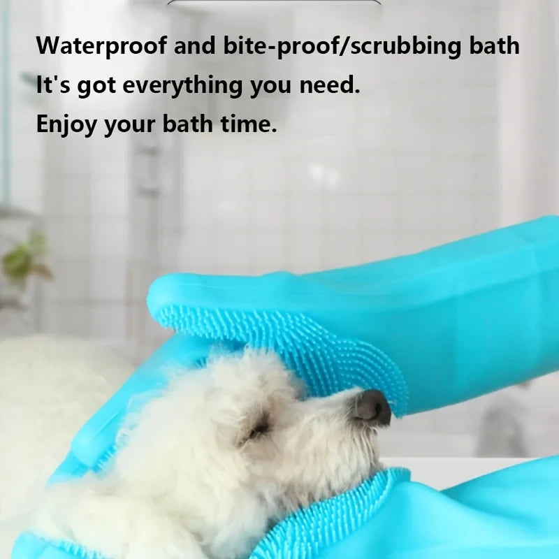 Silicone Pet Grooming and Bathing Gloves