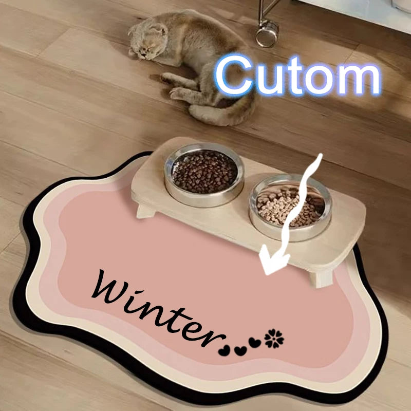 Custom Diatom Mud Pet Feeding Mat for Dogs