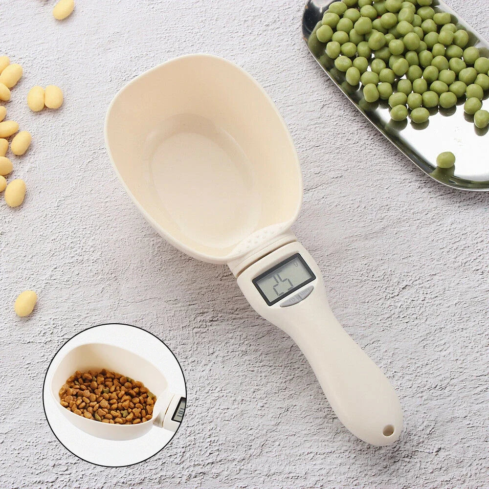 Digital Pet Food Measuring Scoop Scale with LED Display