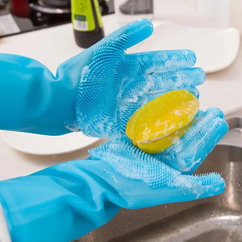 Silicone Pet Grooming and Bathing Gloves