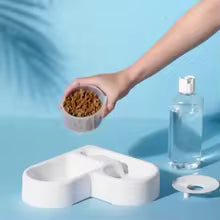 Automatic Double Pet Bowl Feeder for Dogs and Cats