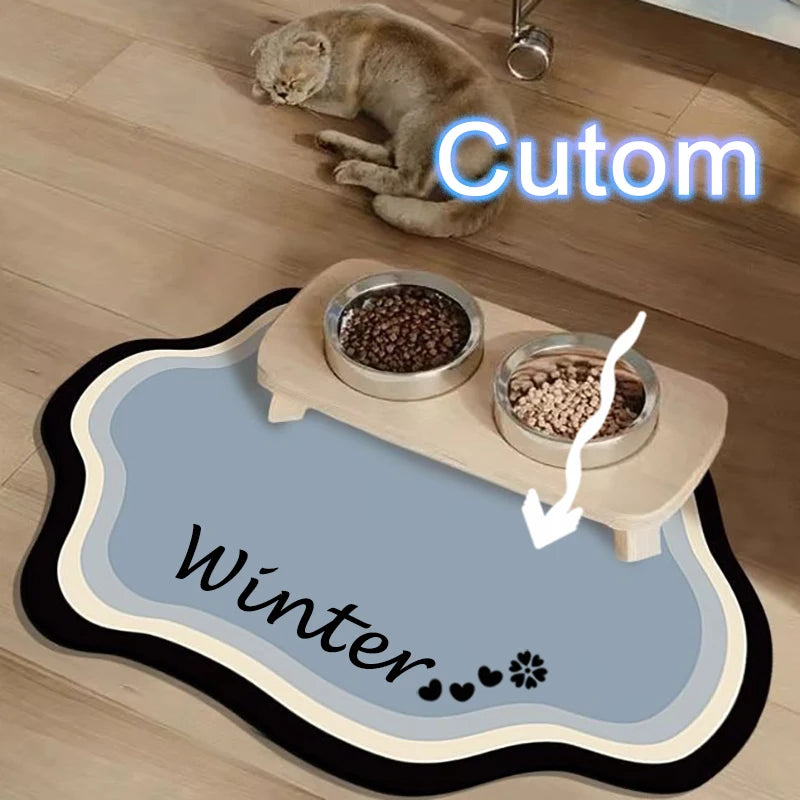 Custom Diatom Mud Pet Feeding Mat for Dogs