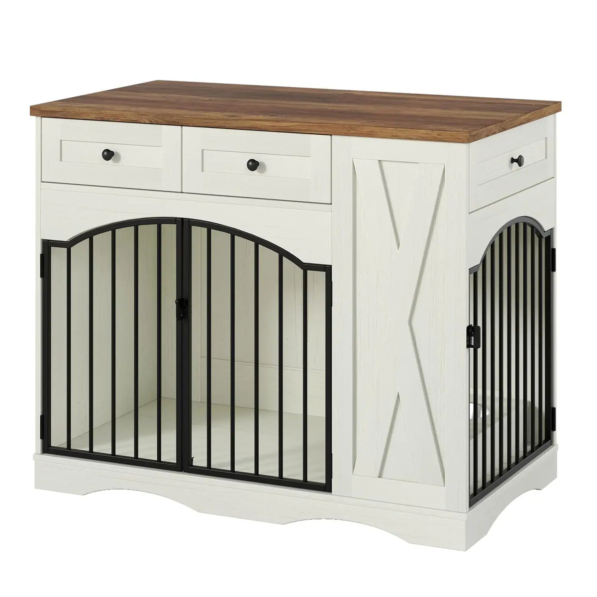 110 cm Wooden Dog Crate Furniture Kennel for Dogs