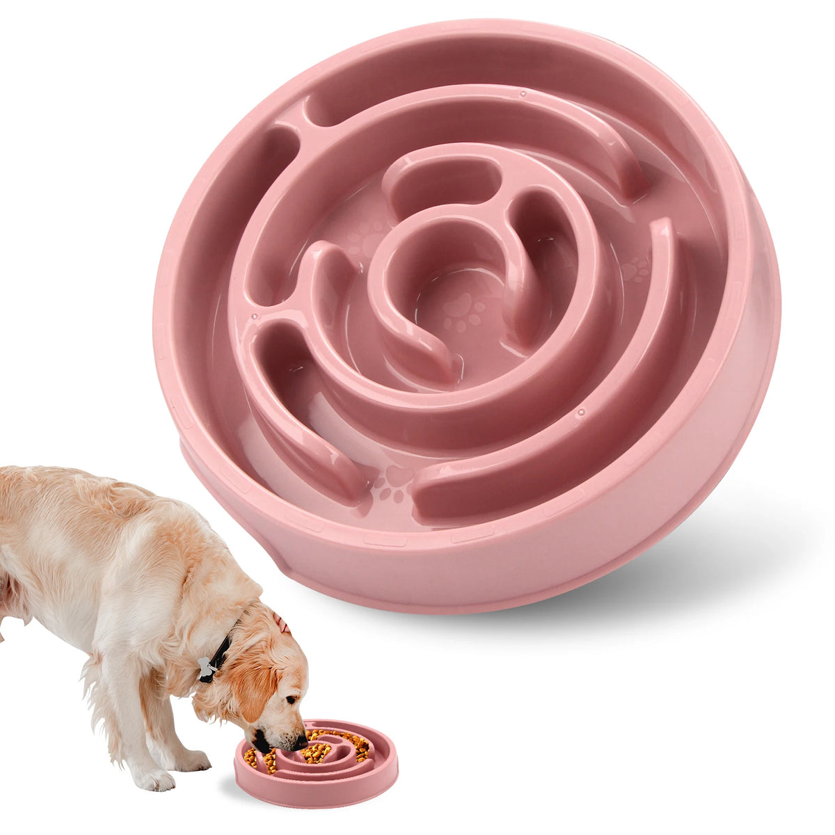 Non Slip Slow Feeder Bowl for Dogs and Cats