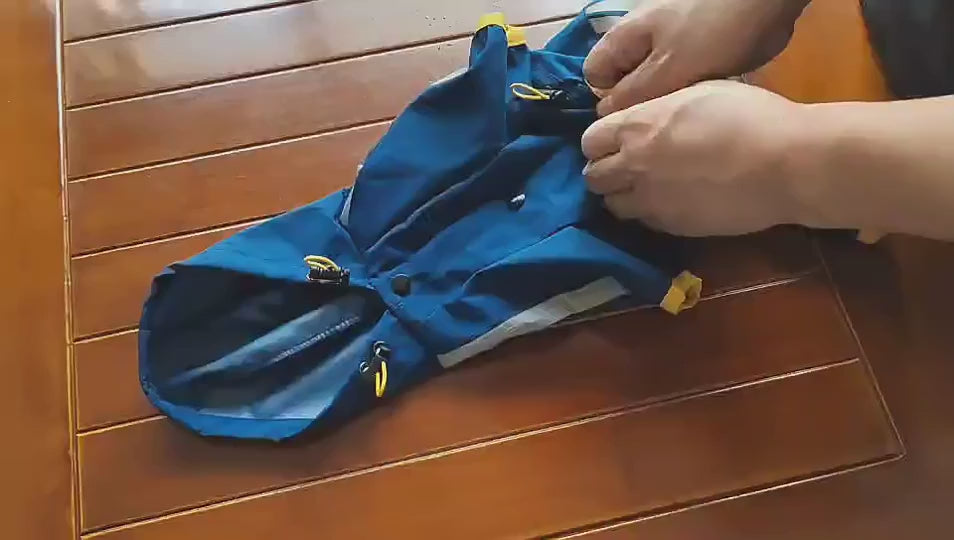 Reflective Waterproof Raincoat Jumpsuit Overalls for Dogs